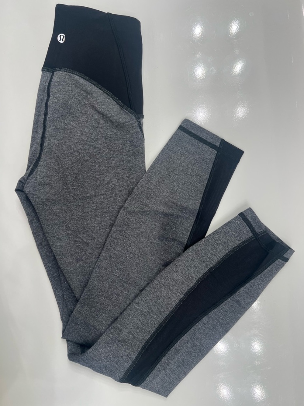 lululemon athletica Gray and Black Performance Leggings